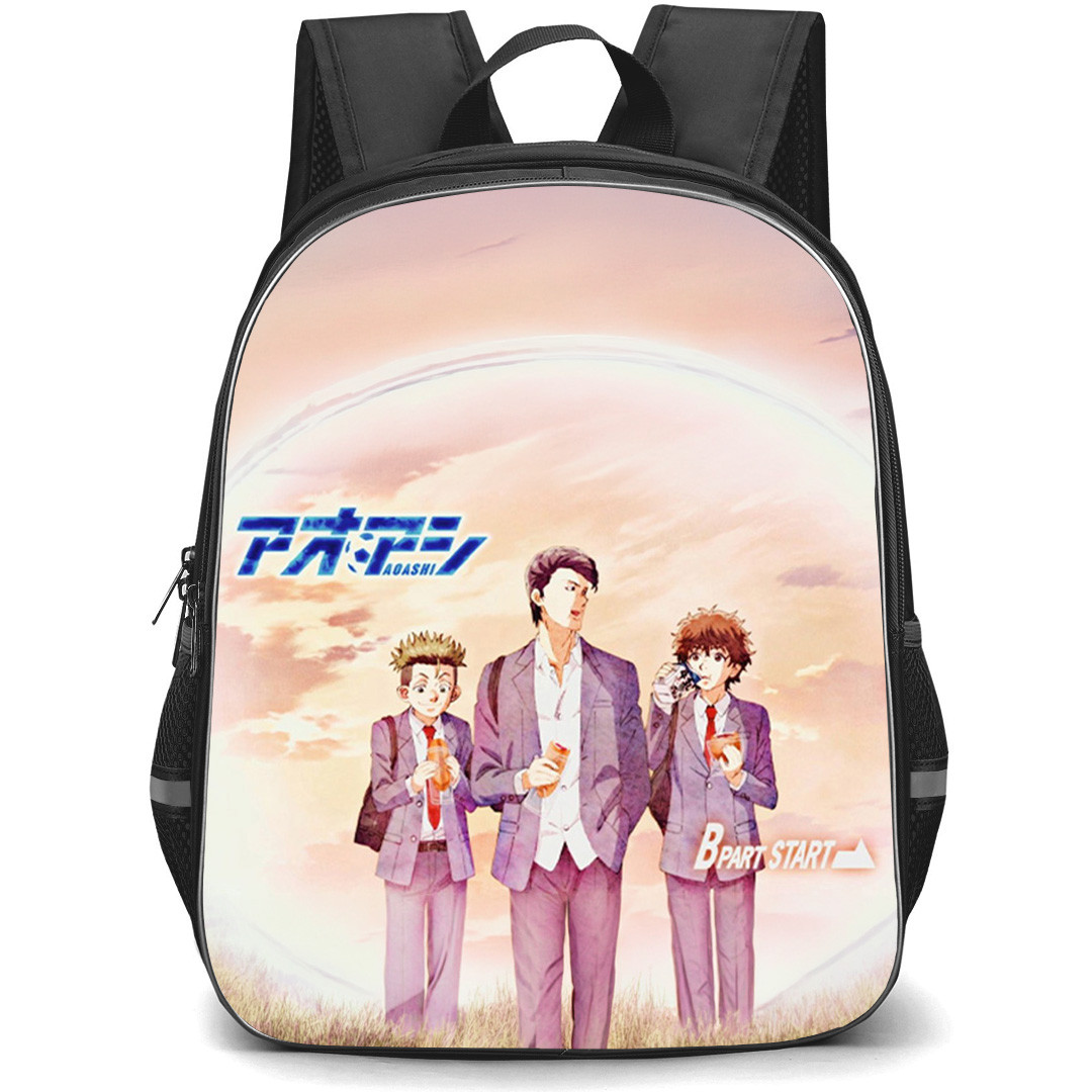 Aoashi Backpack School Bag StudentPack - Characters Eating Snack Series Poster