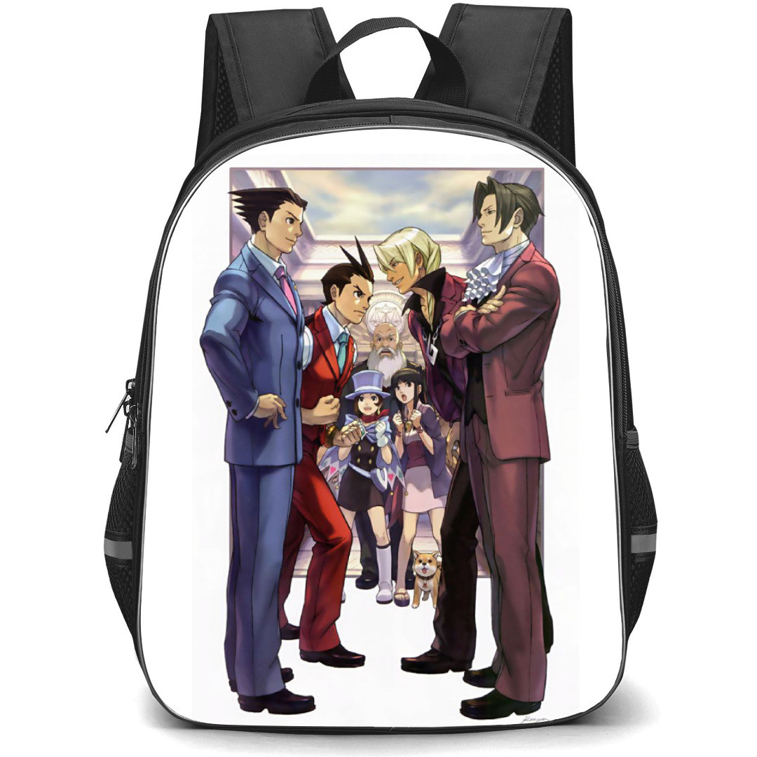 Apollo Justice Ace Attorney Trilogy Backpack StudentPack - Characters Battle Stance