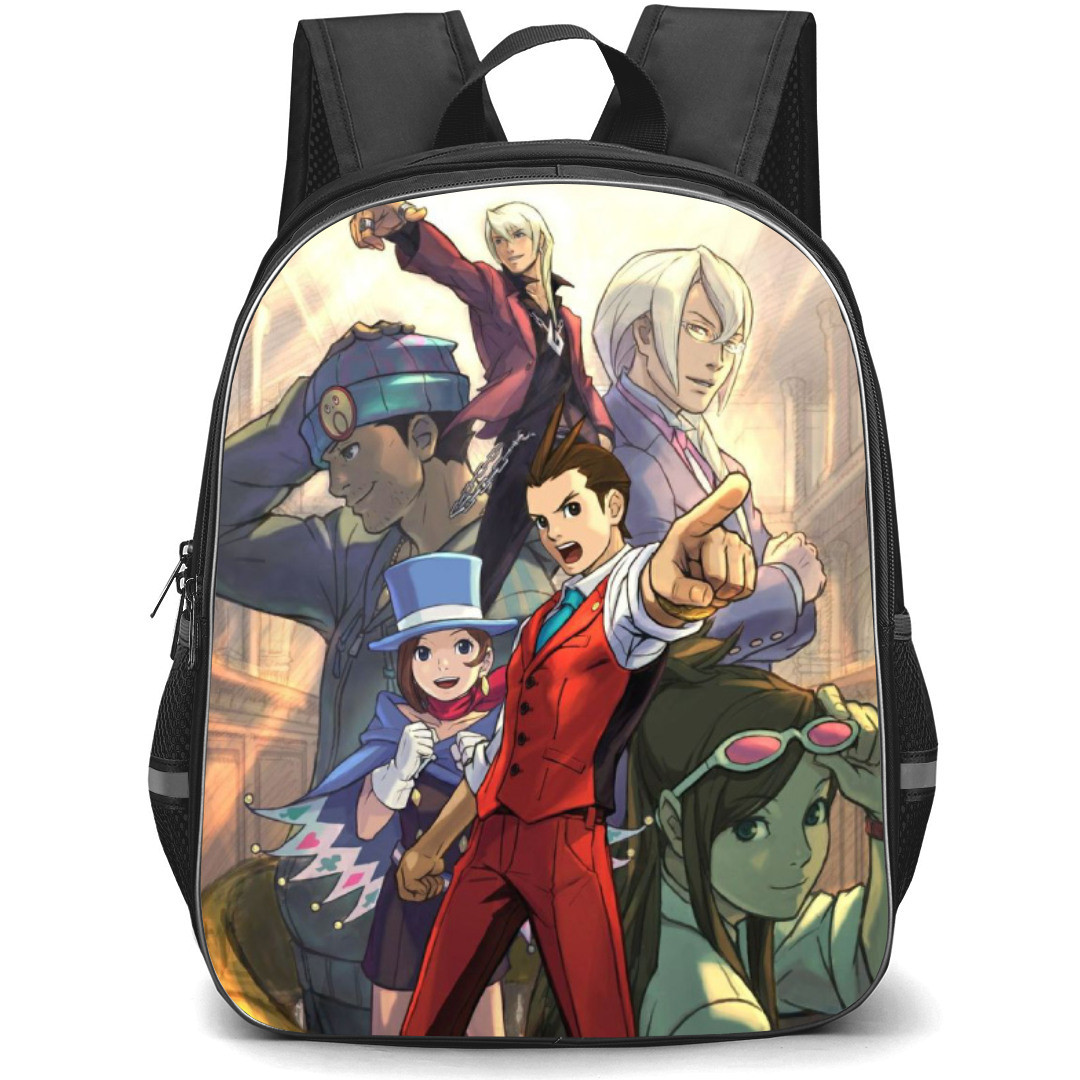 Apollo Justice Ace Attorney Trilogy Backpack StudentPack - Characters Pointing Poster