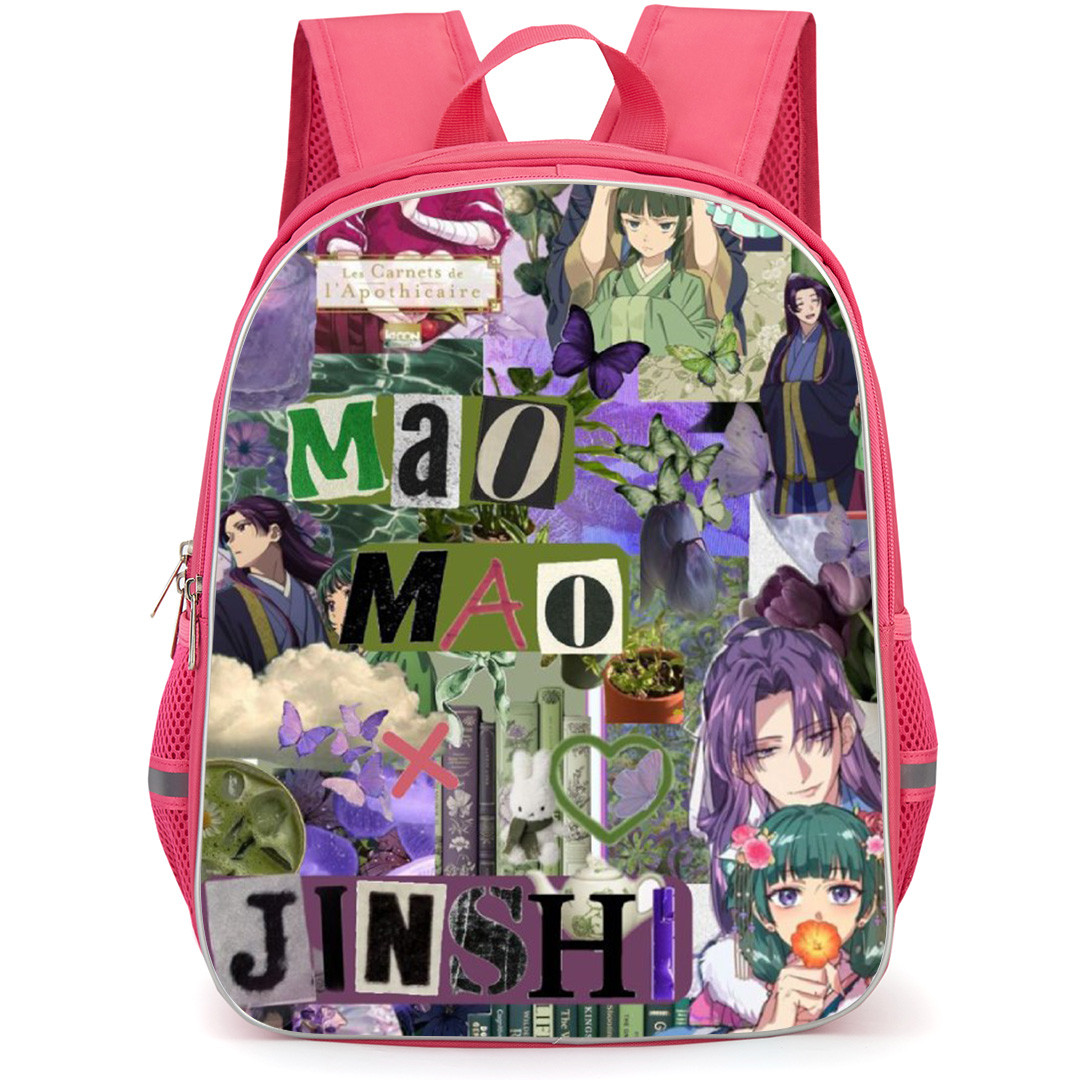 The Apothecary Diaries Backpack School Bag StudentPack - Maomao And Jinshi Silly Collage Poster