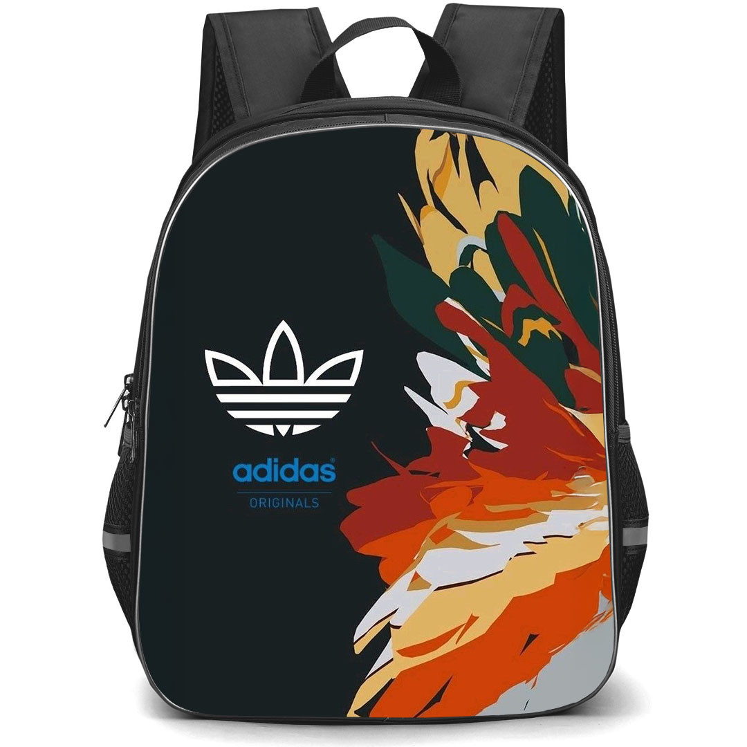 Adidas Backpack School Bag StudentPack - Adidas Logo On Digital Art Brushstroke Background