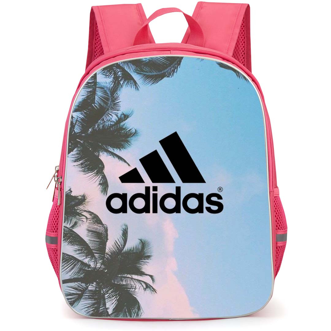 Adidas Backpack School Bag StudentPack - Adidas Logo On Palm Tree And Sky Background