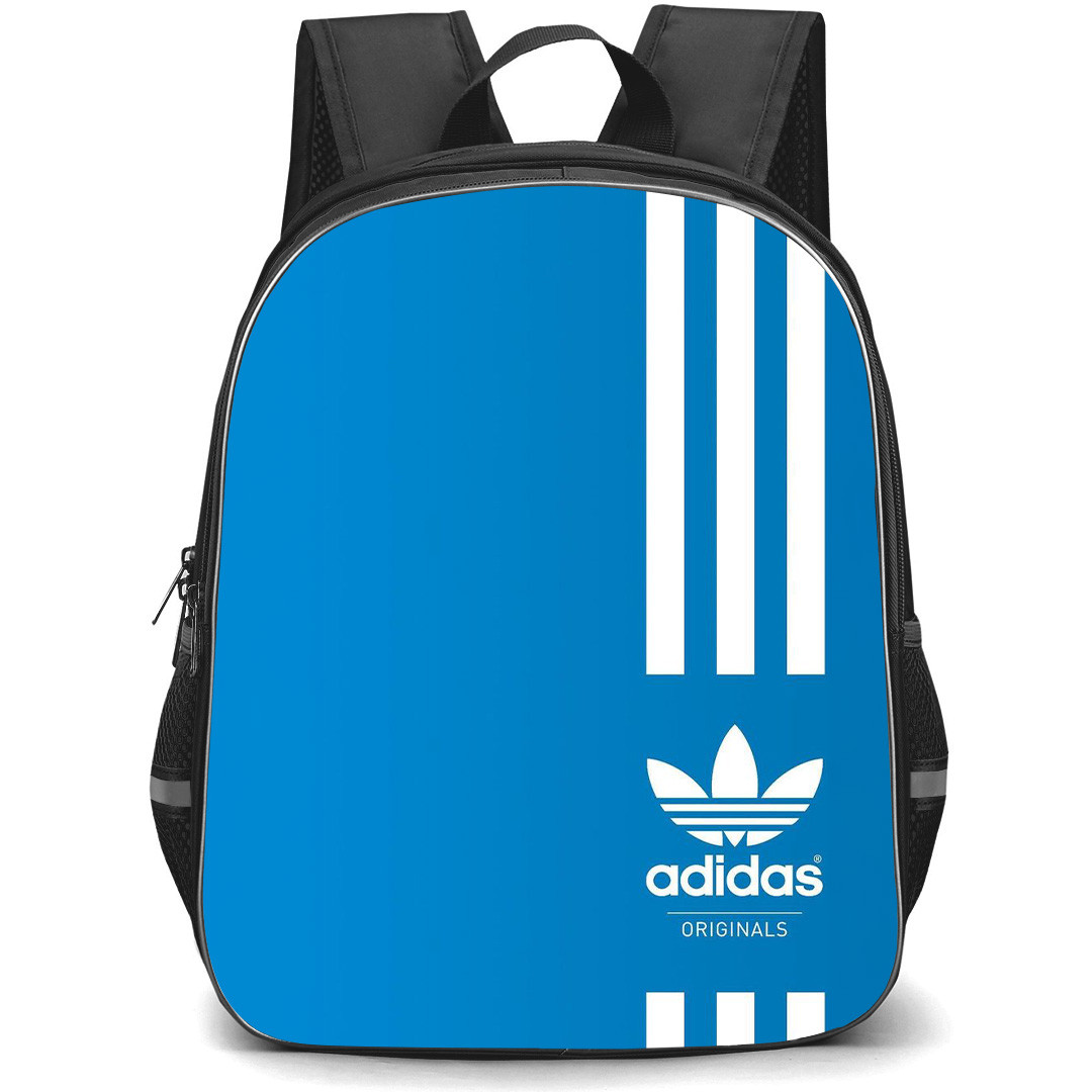 Adidas Backpack School Bag StudentPack - Adidas Logo With Three Stripe On Blue Background