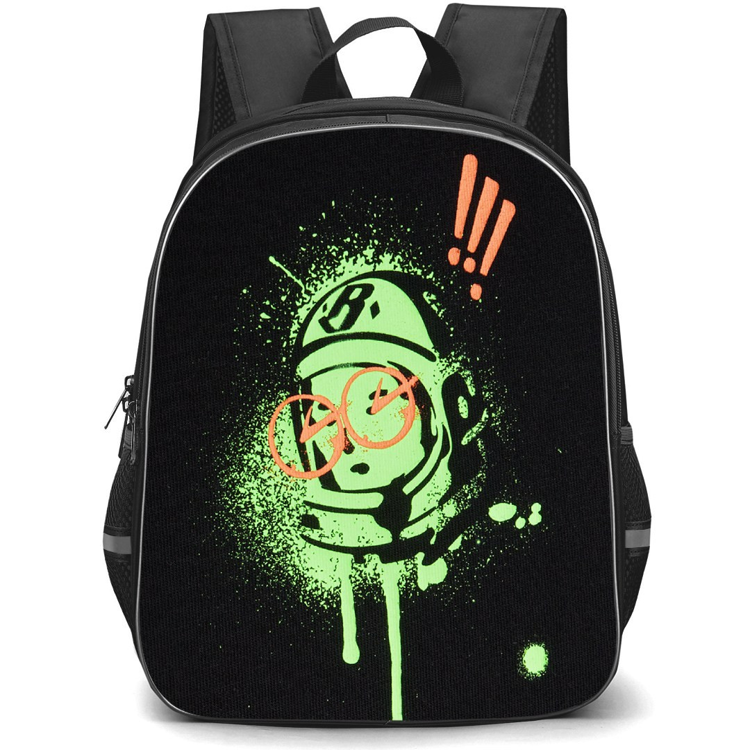 Billionaire Boys Club Backpack StudentPack - Billionaire Boys Club Astronaut Melting On Black Background