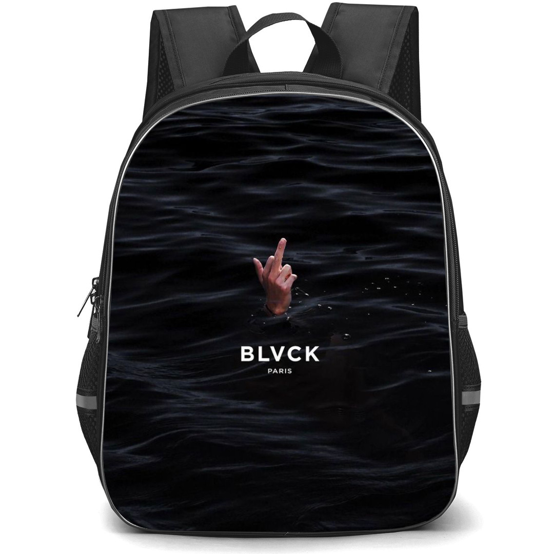 Blvck Paris Backpack StudentPack - Blvck Paris Middle Finger In the Black Sea Poster