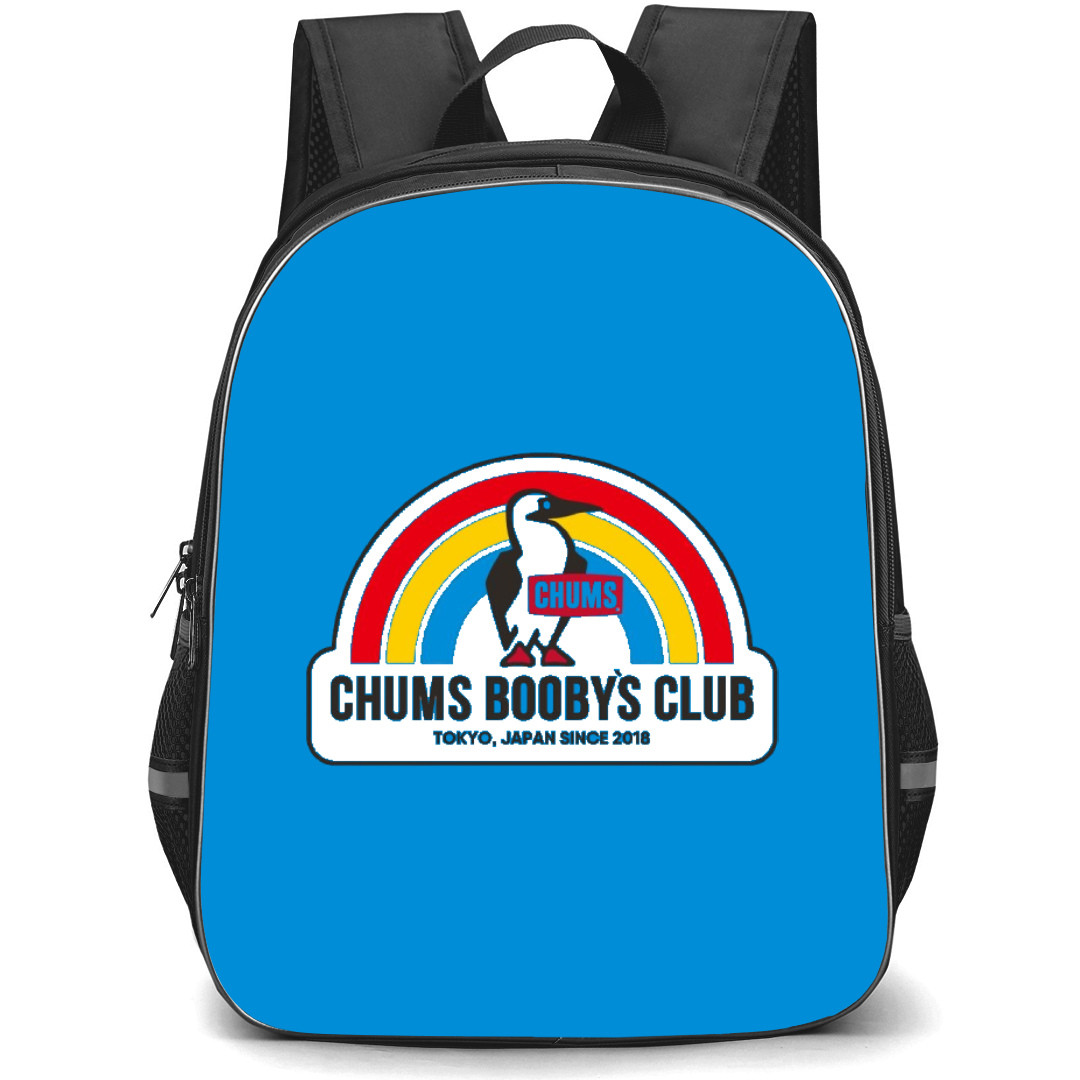 Chums Backpack StudentPack - Chums Logo Chums Booby's Club Rainbow Background