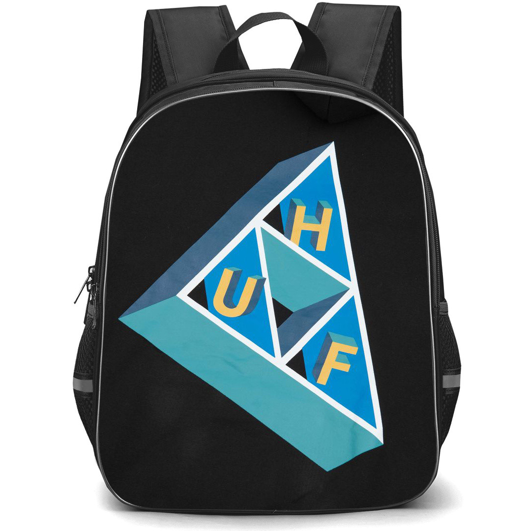 HUF Backpack StudentPack - HUF 3D Triangle Black Background
