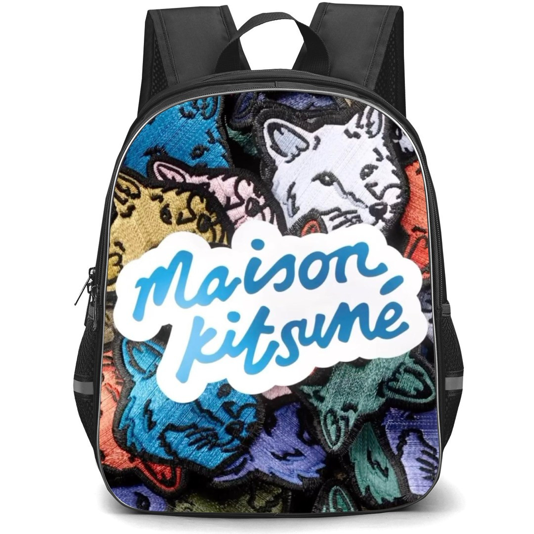 Maison Kitsune Backpack StudentPack - Maison Kitsune Logo Collage