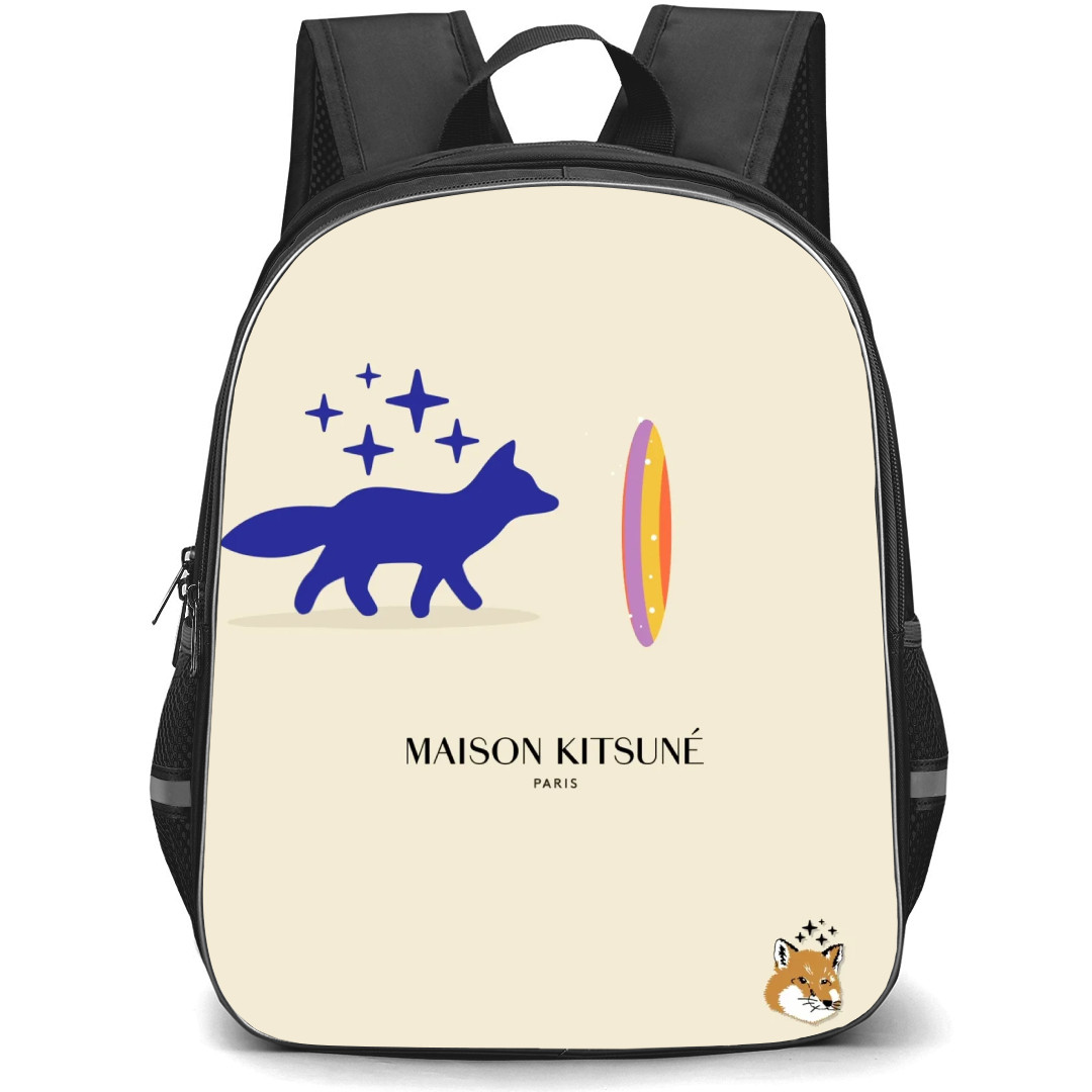 Maison Kitsune Backpack StudentPack - Maison Kitsune Logo White Background