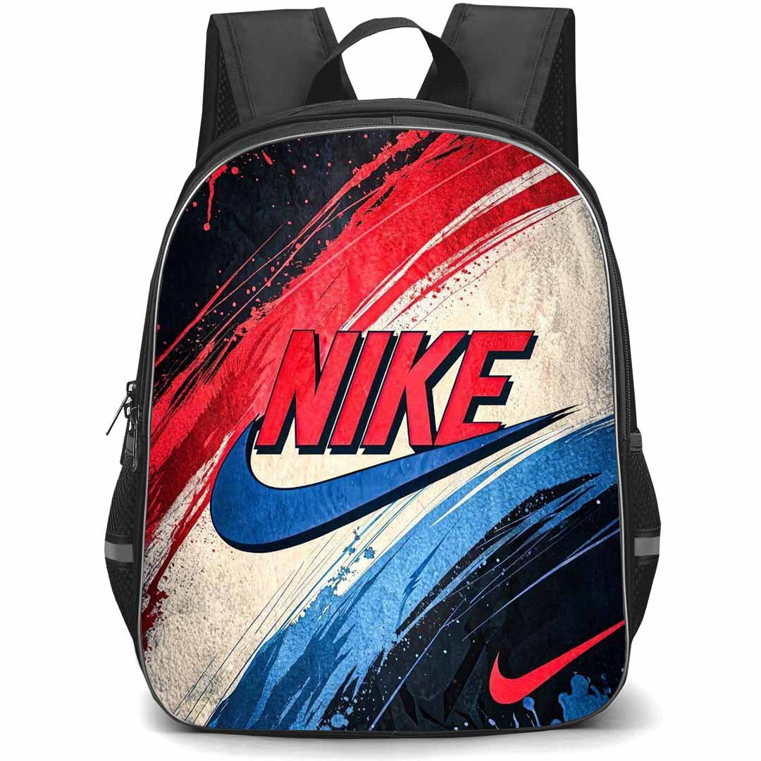 Nike Backpack School Bag StudentPack - Nike Logo On Paint-Splatter Effect Background