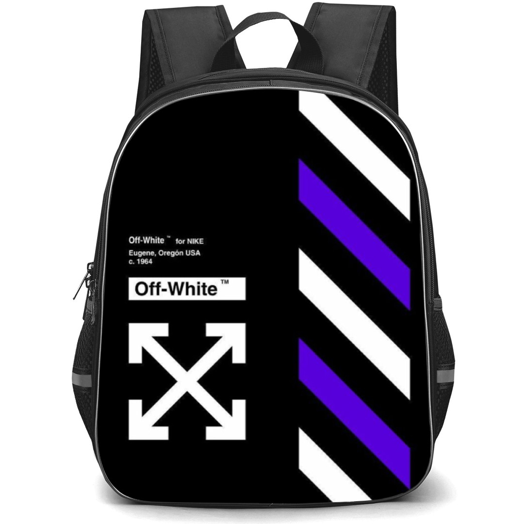 Off-White Backpack Student Pack - Nike Poster In Black Background