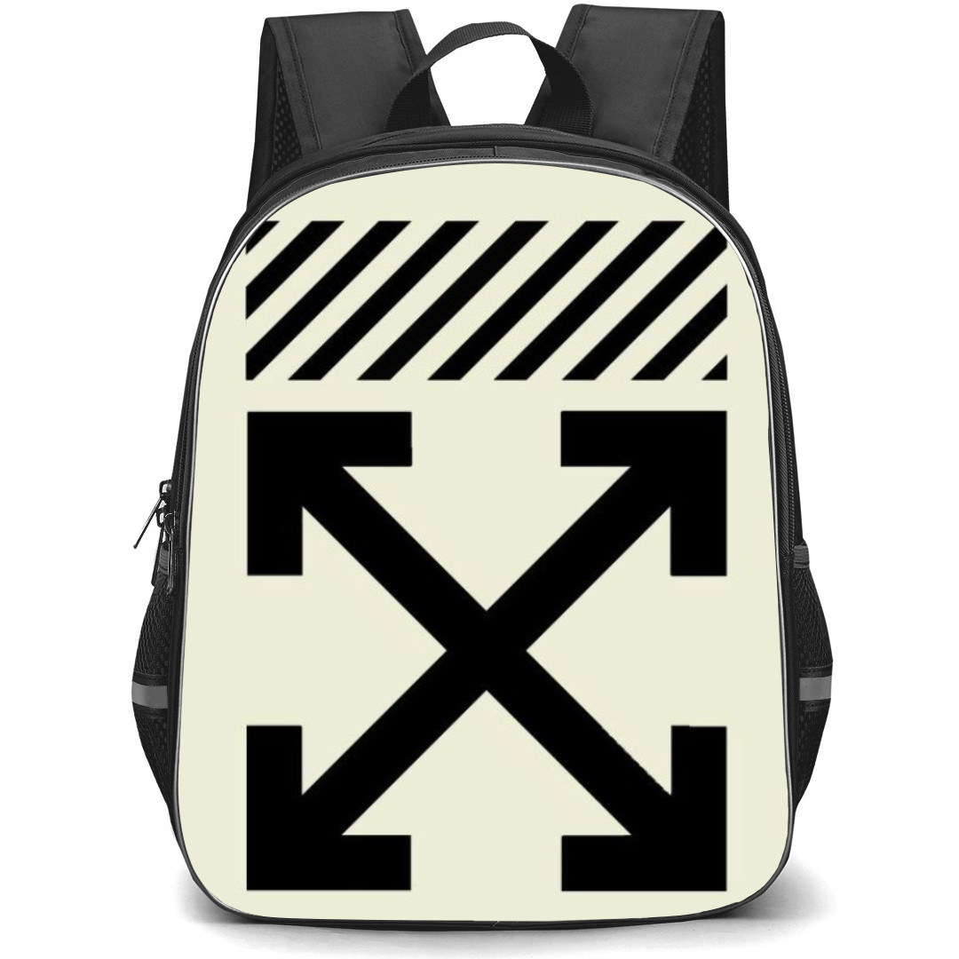 Off-White Backpack Student Pack - Off Logo In Beige Background