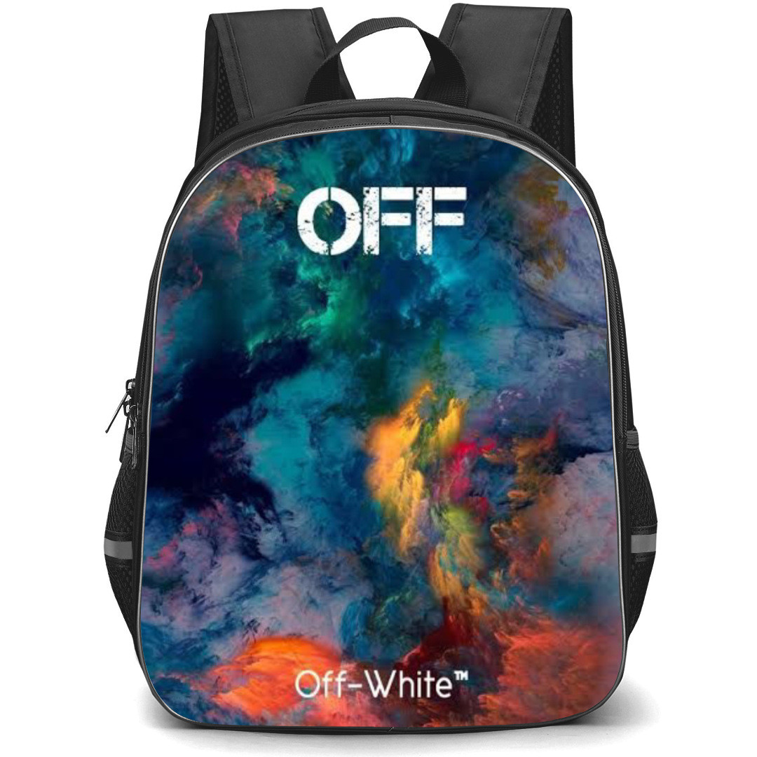 Off-White Backpack Student Pack - Series Colorful Smoke Background