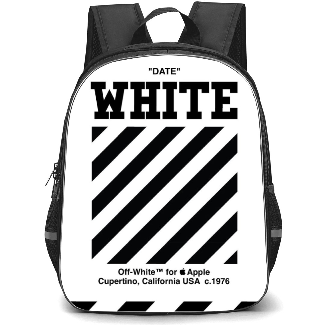 Off-White Backpack Student Pack - Time And Date In White Poster