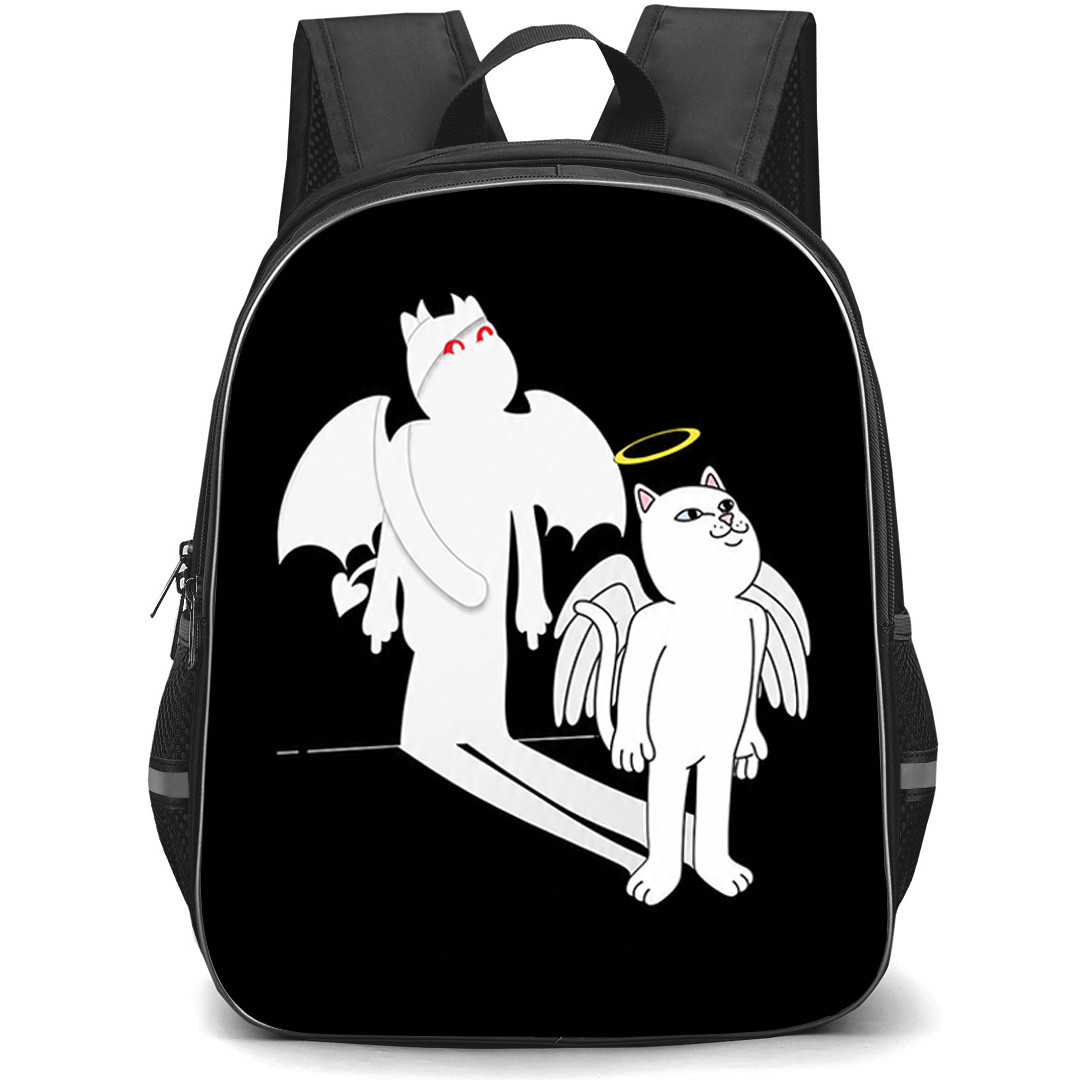 Apparel Ripndip Backpack School Bag StudentPack - Apparel Ripndip Angel Devil Shadow Cat Poster