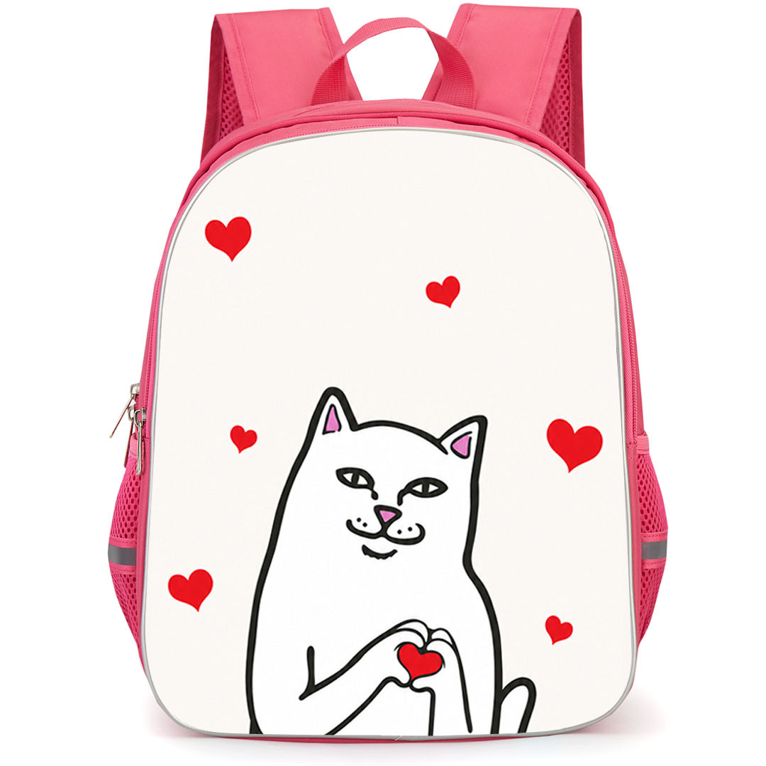 Apparel Ripndip Lord Nermal Backpack School Bag StudentPack - Lord Nermal Floating Hearts Poster