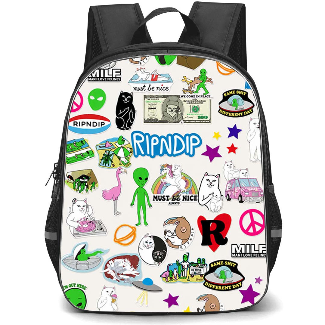 Apparel Ripndip Backpack School Bag StudentPack - Apparel Ripndip Sticker Mania Collage Poster