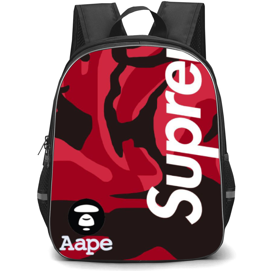 Supreme Backpack Student Pack - Bathing Ape Collab Poster
