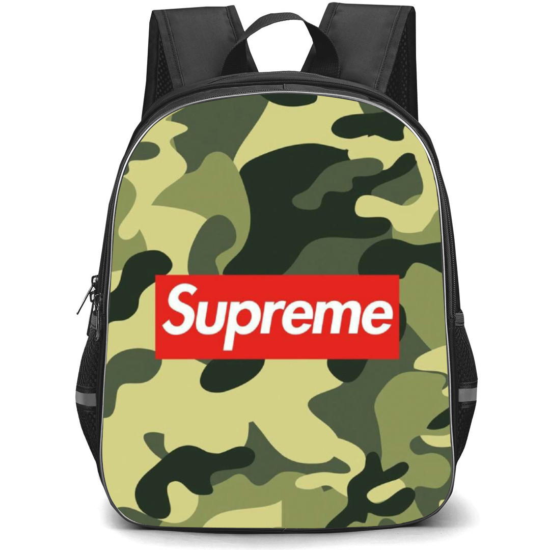 Supreme Backpack Student Pack - Series Logo In Camo Background