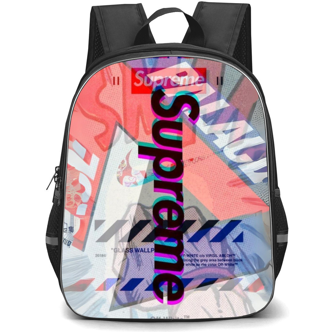 Supreme Backpack Student Pack - Series Logo Glitch Poster