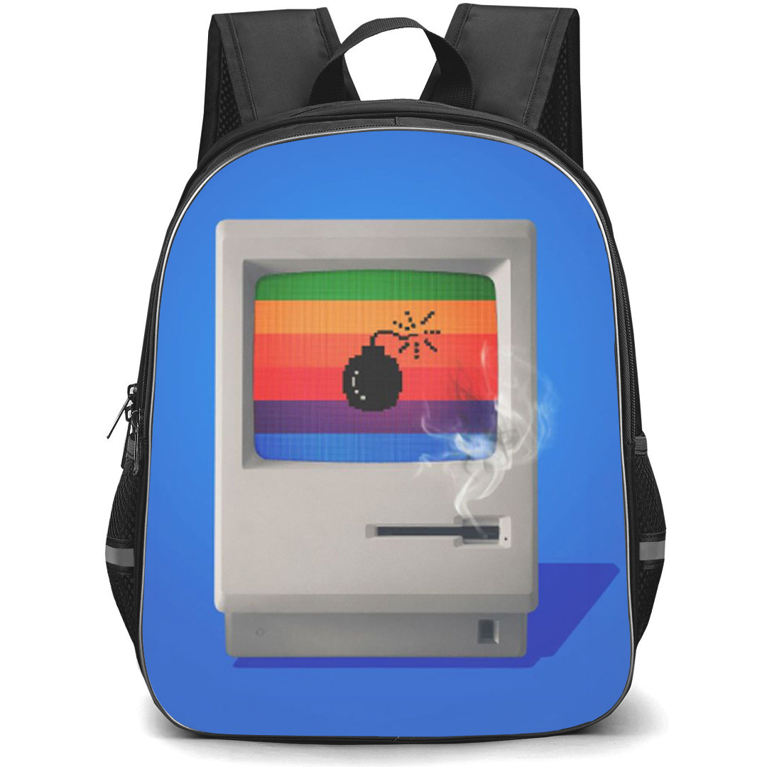 Apple Mac Backpack School Bag StudentPack - Mac Classic Smoking Art
