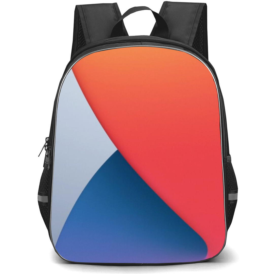 Apple Mac Backpack School Bag StudentPack - MacOS 14 Orange Blue Wallpaper Art