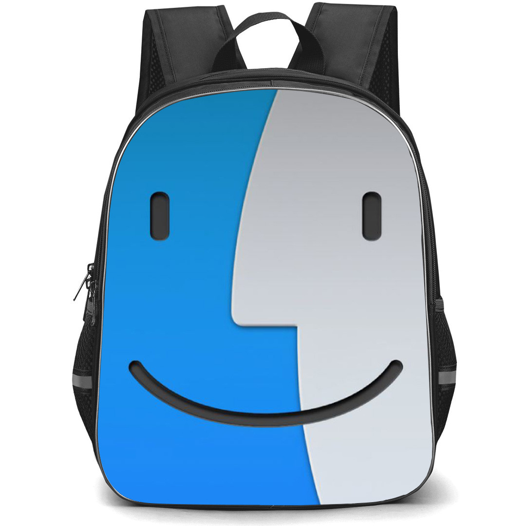 Apple Mac Backpack School Bag StudentPack - Smiling Finder Face Art