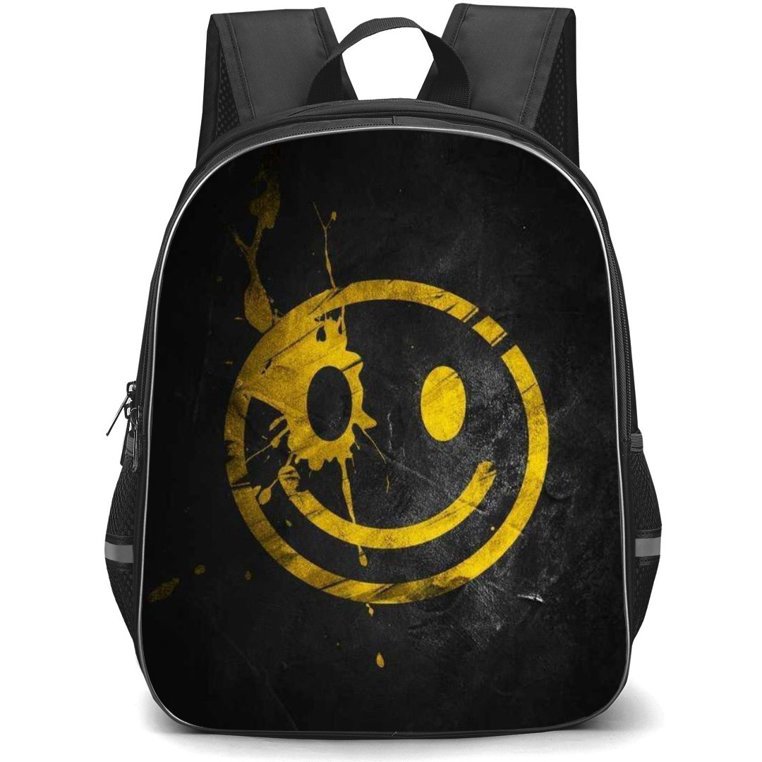 Area 51 Backpack StudentPack - Smiley Logo Yellow Black