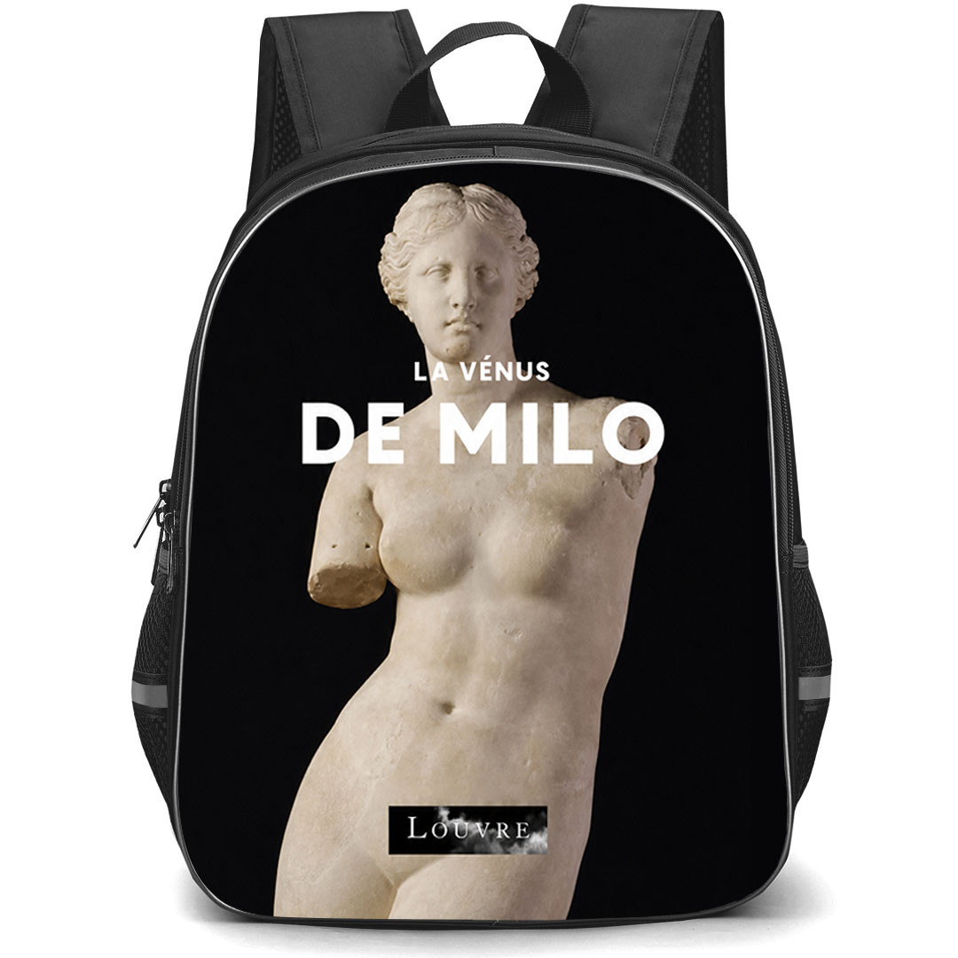 Louvre Backpack School Bag StudentPack - Louvre La Venus De Milo Museum Art