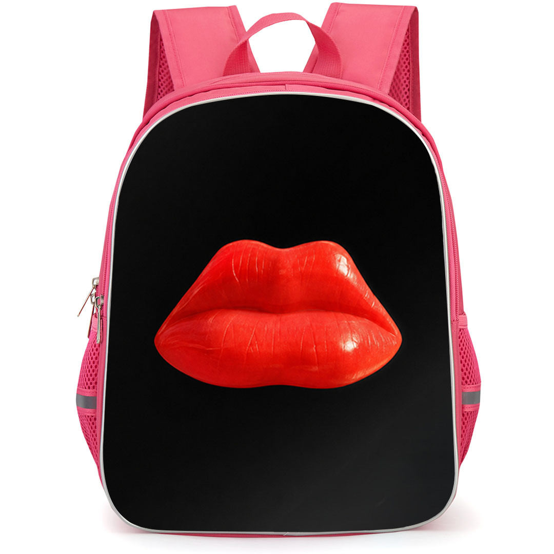 Salvador Dali Backpack School Bag StudentPack - Salvador Dali Face Of Mae West Red Lips Surrealist Poster
