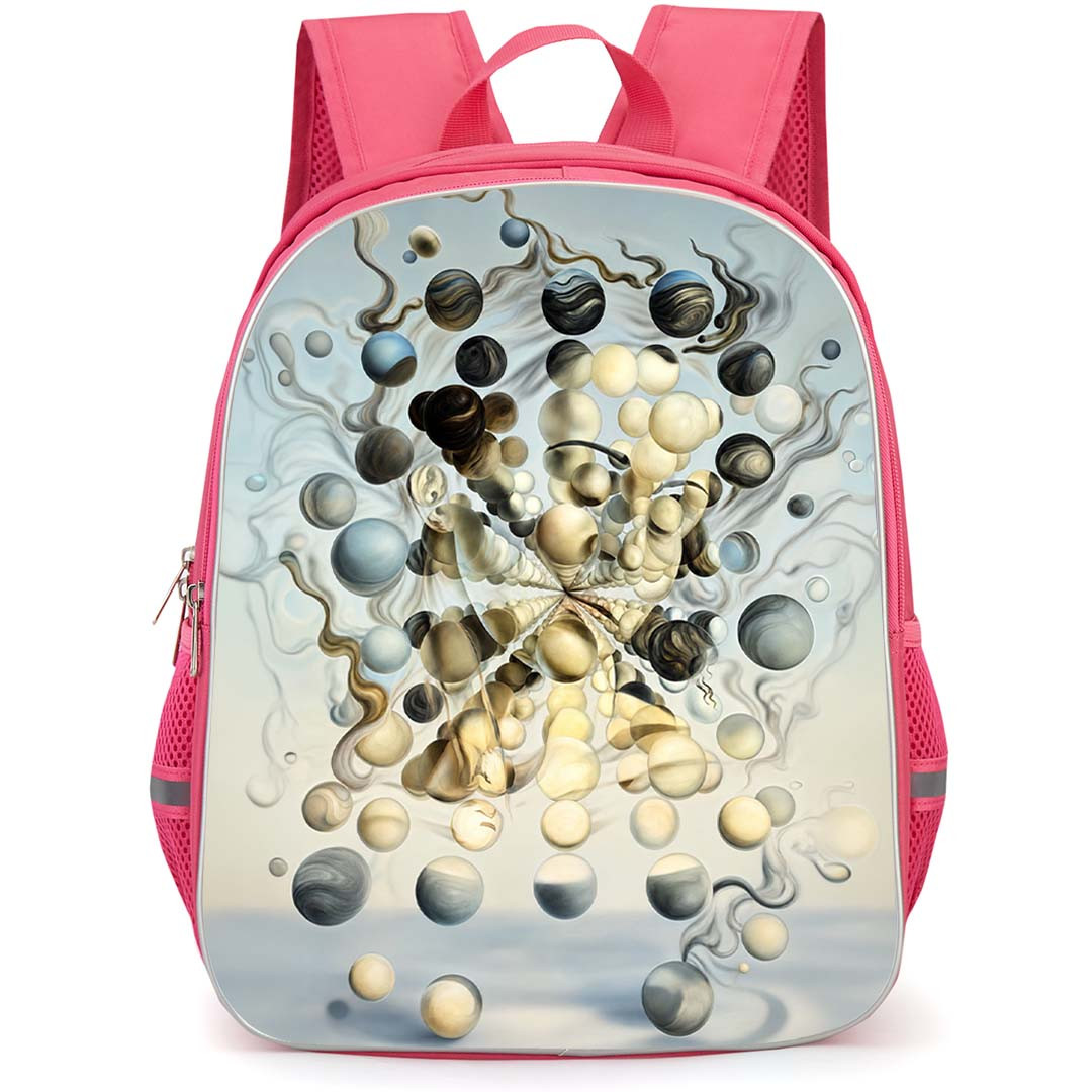 Salvador Dali Backpack School Bag StudentPack - Salvador Dali Galatea Of The Spheres Floating Orbs Surreal Poster
