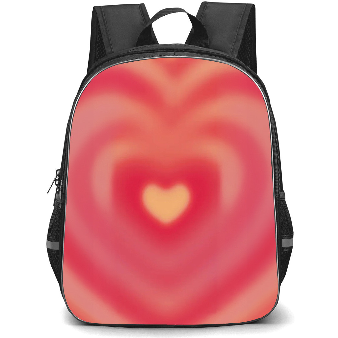 Burga Art Pattern School Backpack StudentPack - Burga Awakening Blur Heart Poster