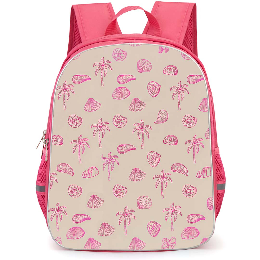 Burga Art Pattern School Backpack StudentPack - Burga Beach Please Pattern Art On Beige Background