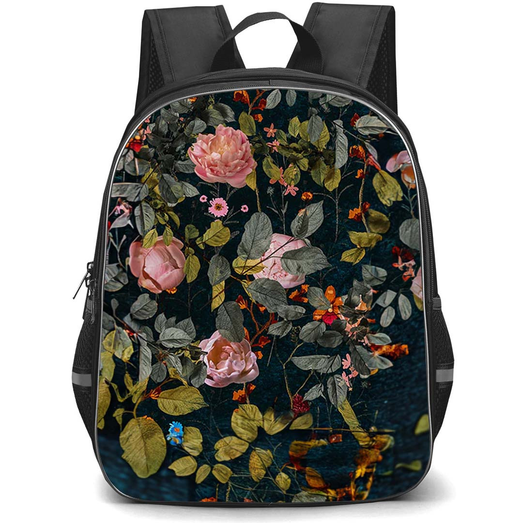 Burga Art Pattern School Backpack StudentPack - Burga Bloomy Garden Pattern Art Poster