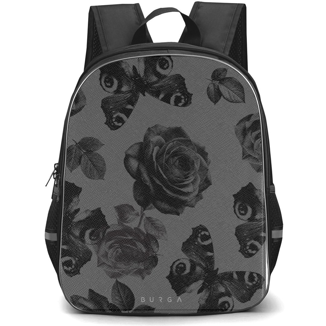 Burga Art Pattern Backpack StudentPack - Burga Cursed Grayscale Poster