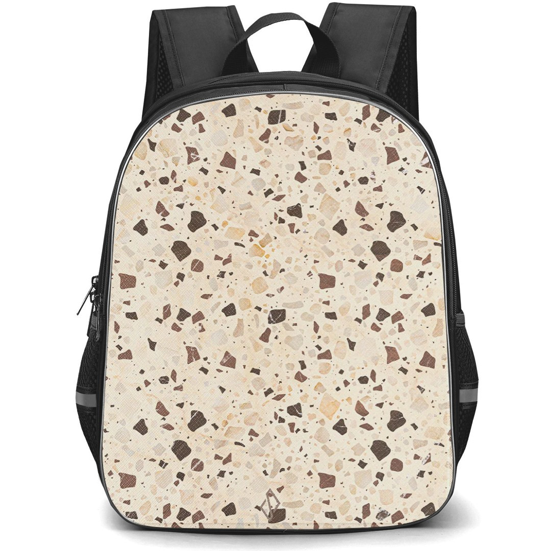 Burga Art Pattern Backpack StudentPack - Burga Distant NoiseTerazzo Poster