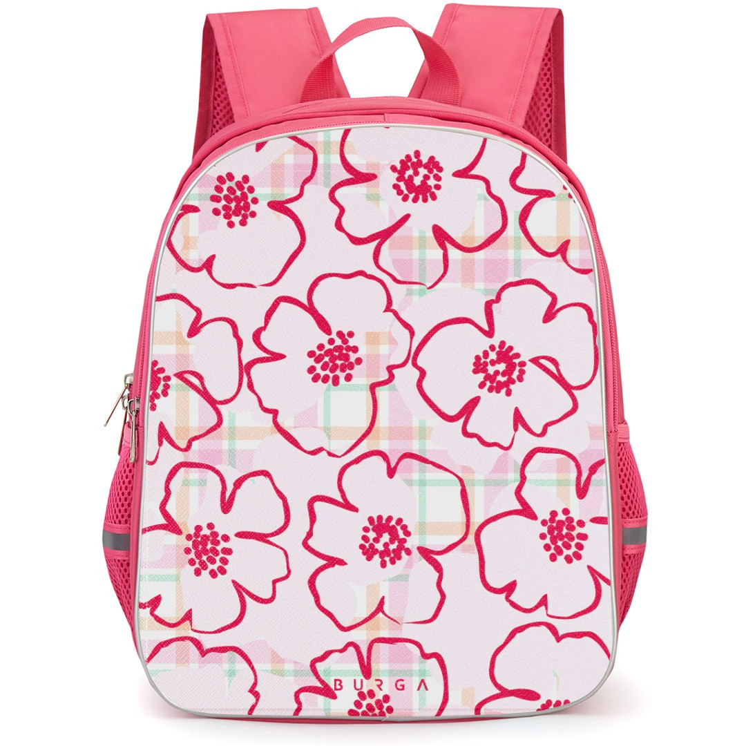 Burga Art Pattern Backpack StudentPack - Burga Flower Girl Pattern Art Poster