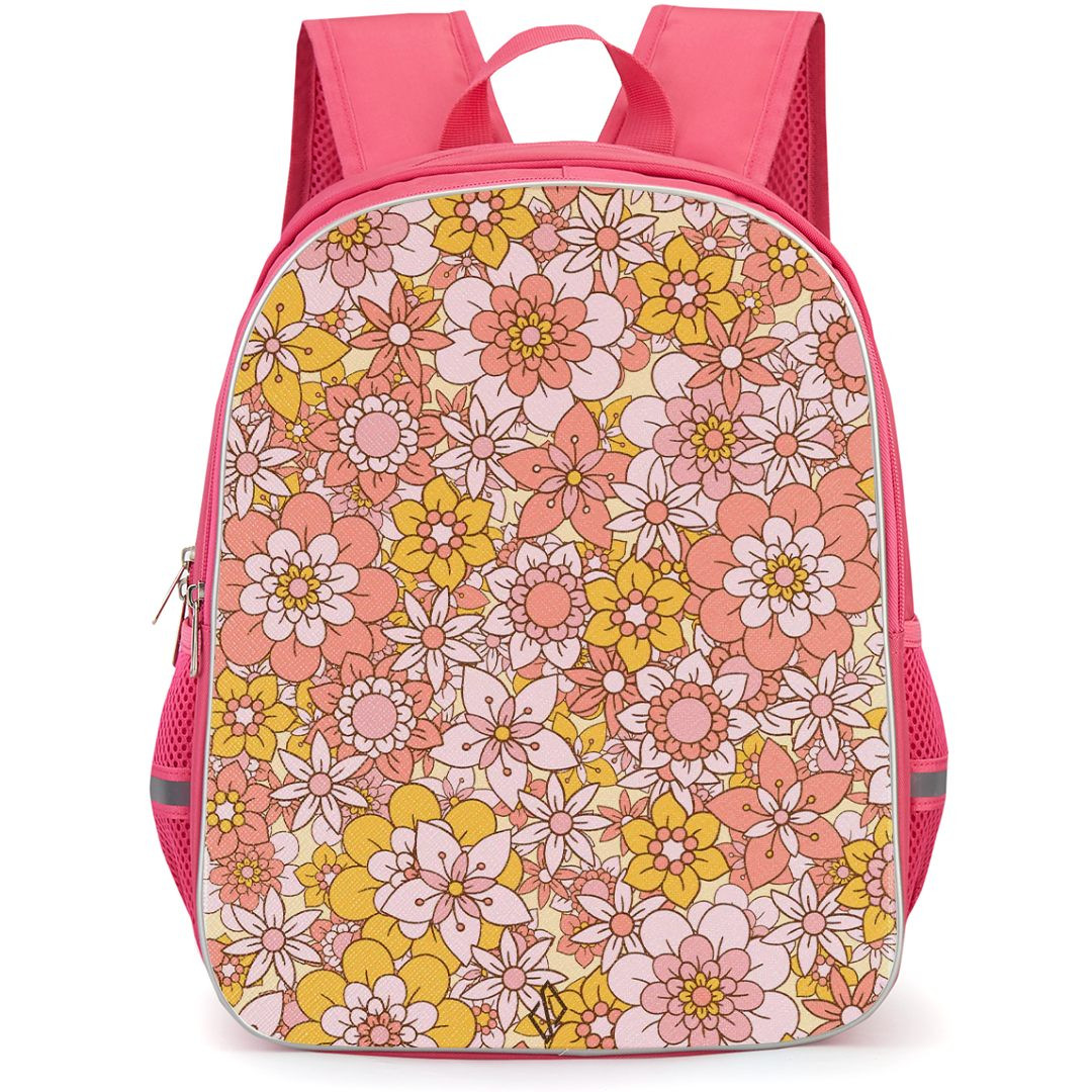 Burga Art Pattern Backpack StudentPack - Burga Garden Brunch Floral Pattern Art Poster