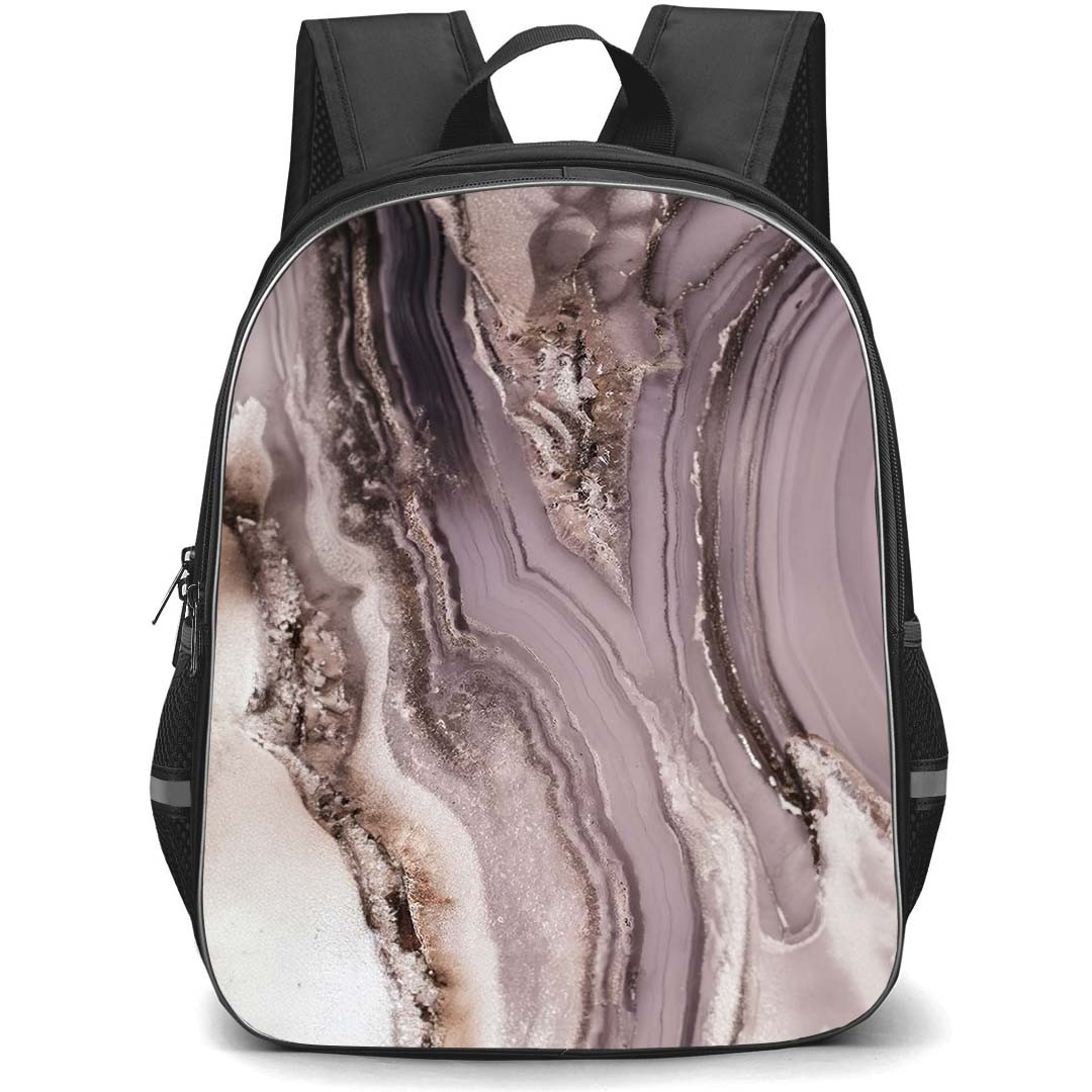 Burga Art Pattern School Backpack StudentPack - Burga Golden Taupe Poster