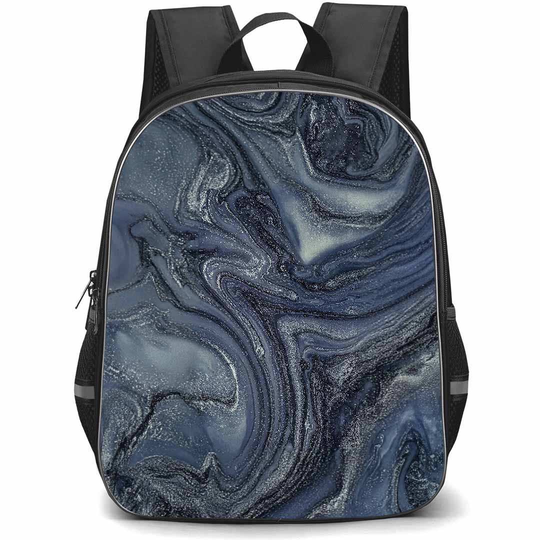 Burga Art Pattern School Backpack StudentPack - Burga Navy Trench Poster