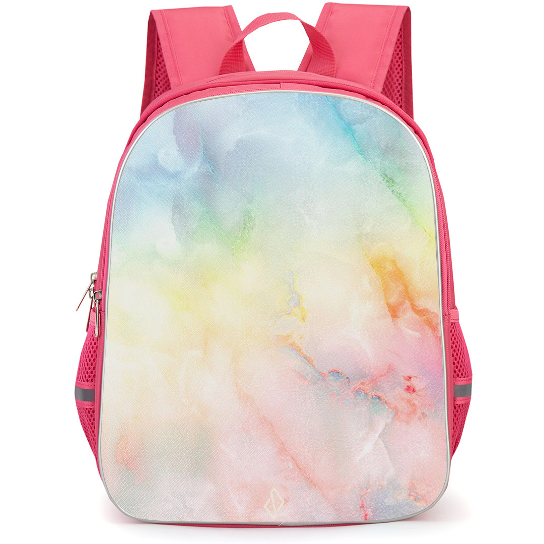 Burga Art Pattern Backpack StudentPack - Burga New Flame Rainbow Poster