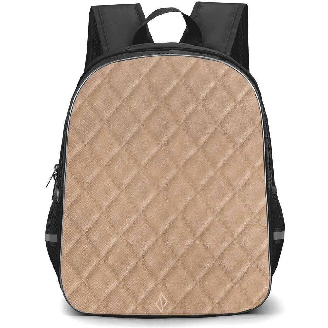 Burga Art Pattern Backpack StudentPack - Burga Simply Cream Quilted Poster