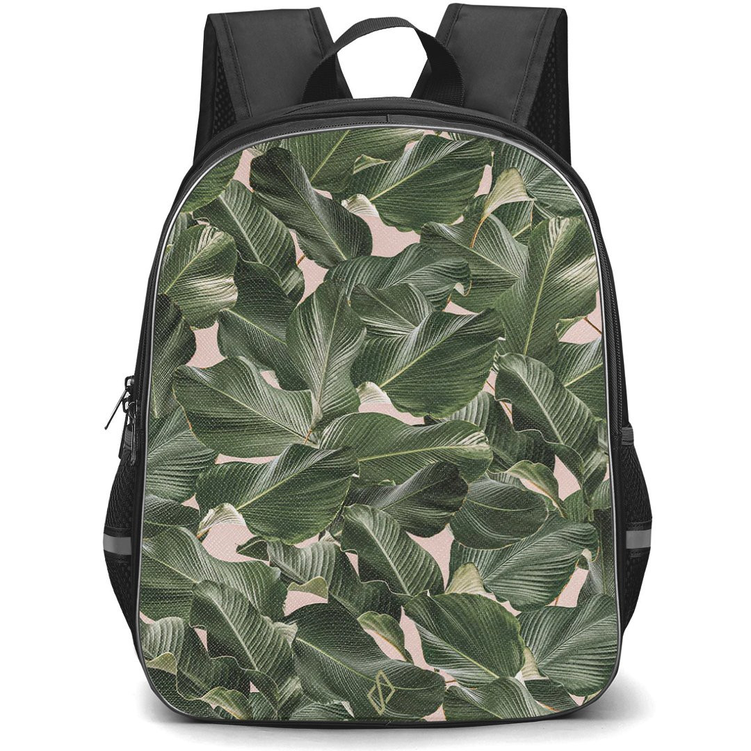 Burga Art Pattern Backpack StudentPack - Burga So LushBannana Leaves Poster