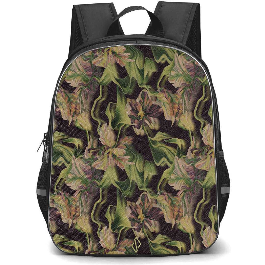 Burga Art Pattern Backpack StudentPack - Burga Subtropical Art Poster