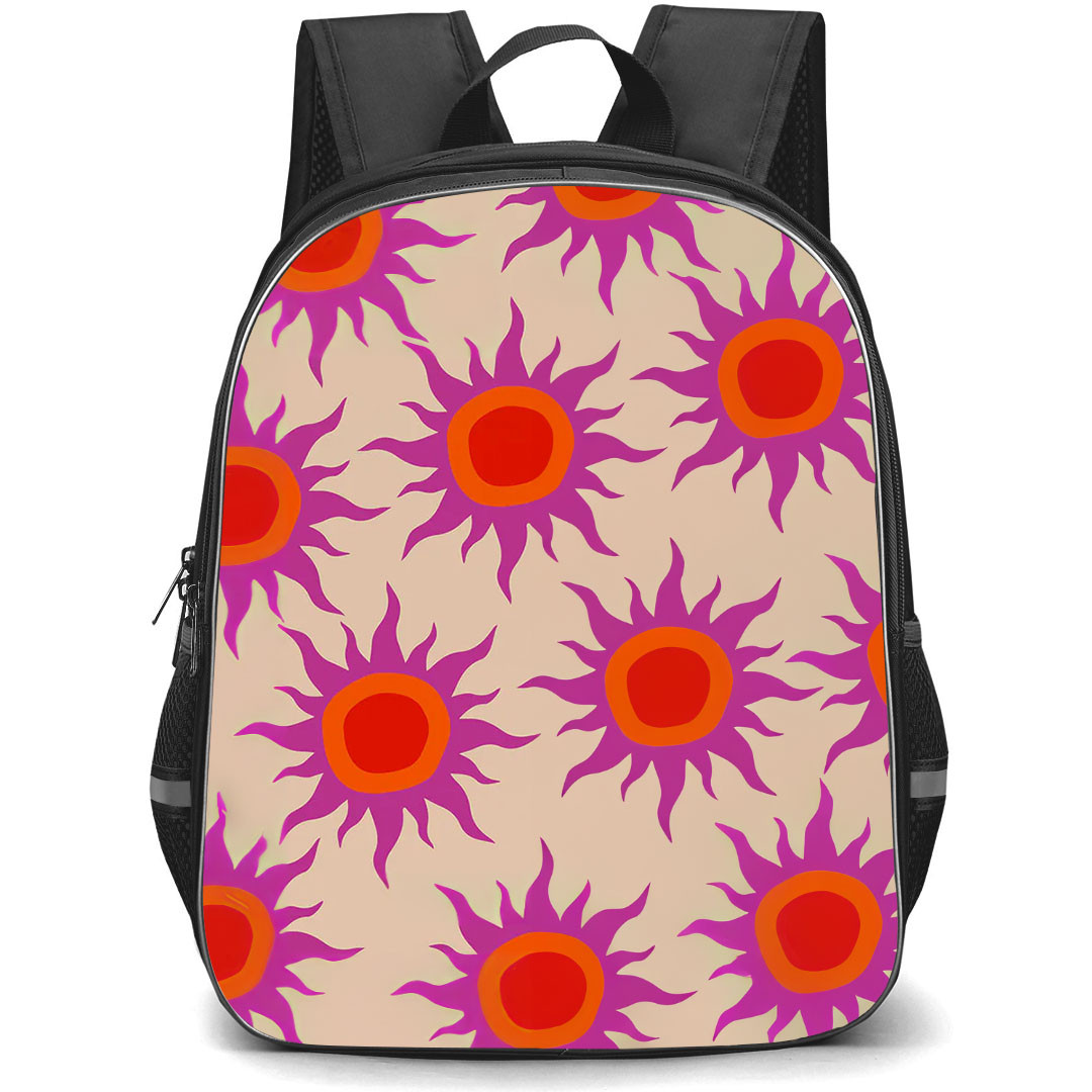 Burga Art Pattern School Backpack StudentPack - Burga Sunset Glow Art Poster