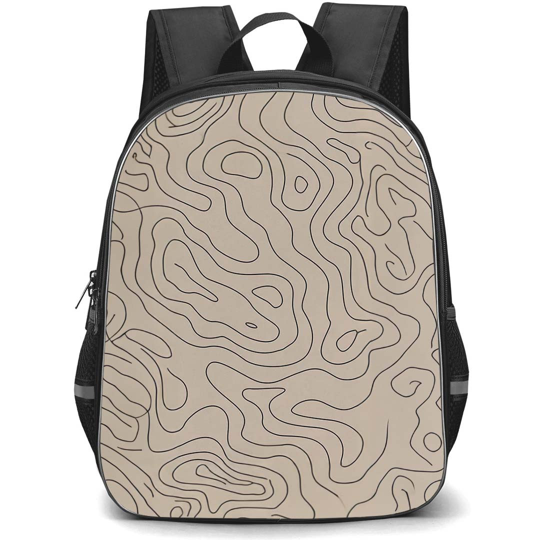 Burga Art Pattern School Backpack StudentPack - Burga Wild Terrain Art Poster