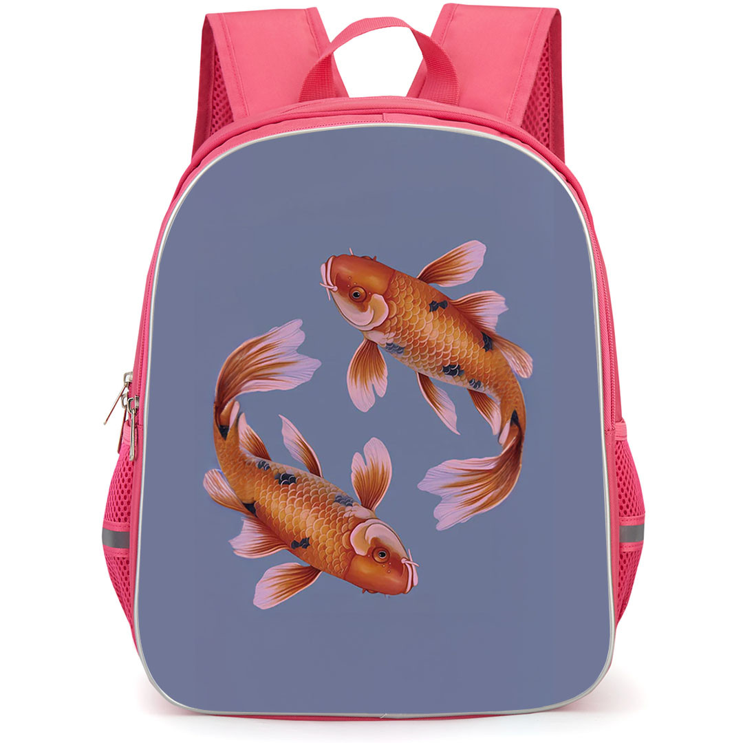 Burga Art Pattern School Backpack StudentPack - Burga Zen Art On Purple Poster