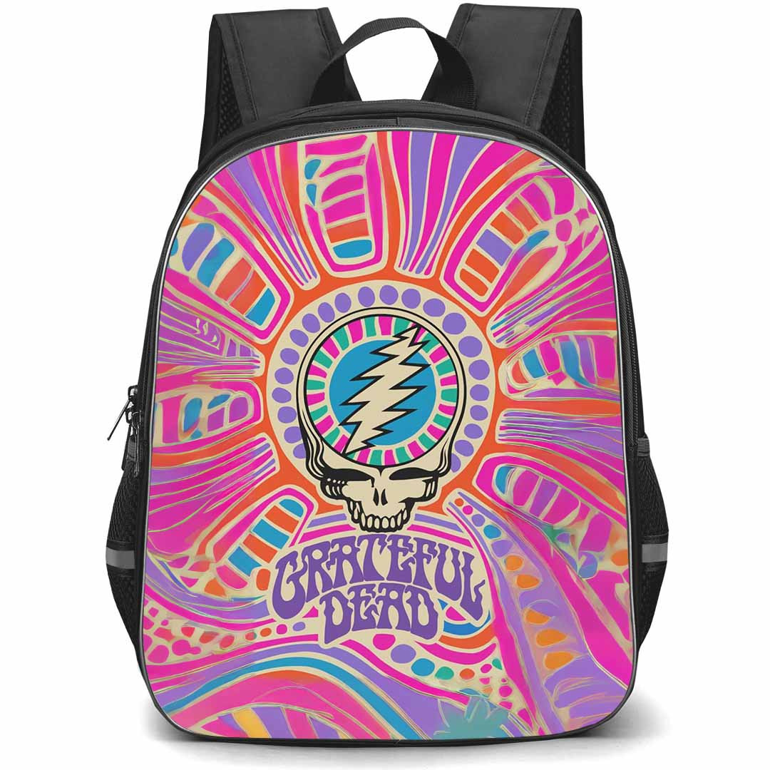 Casely Art Pattern School Backpack StudentPack - Casely Grateful Dead Skull Classic Art Poster