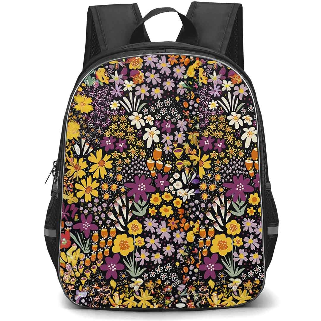 Casely Art Pattern School Backpack StudentPack - Casely Plum Floral Art Poster