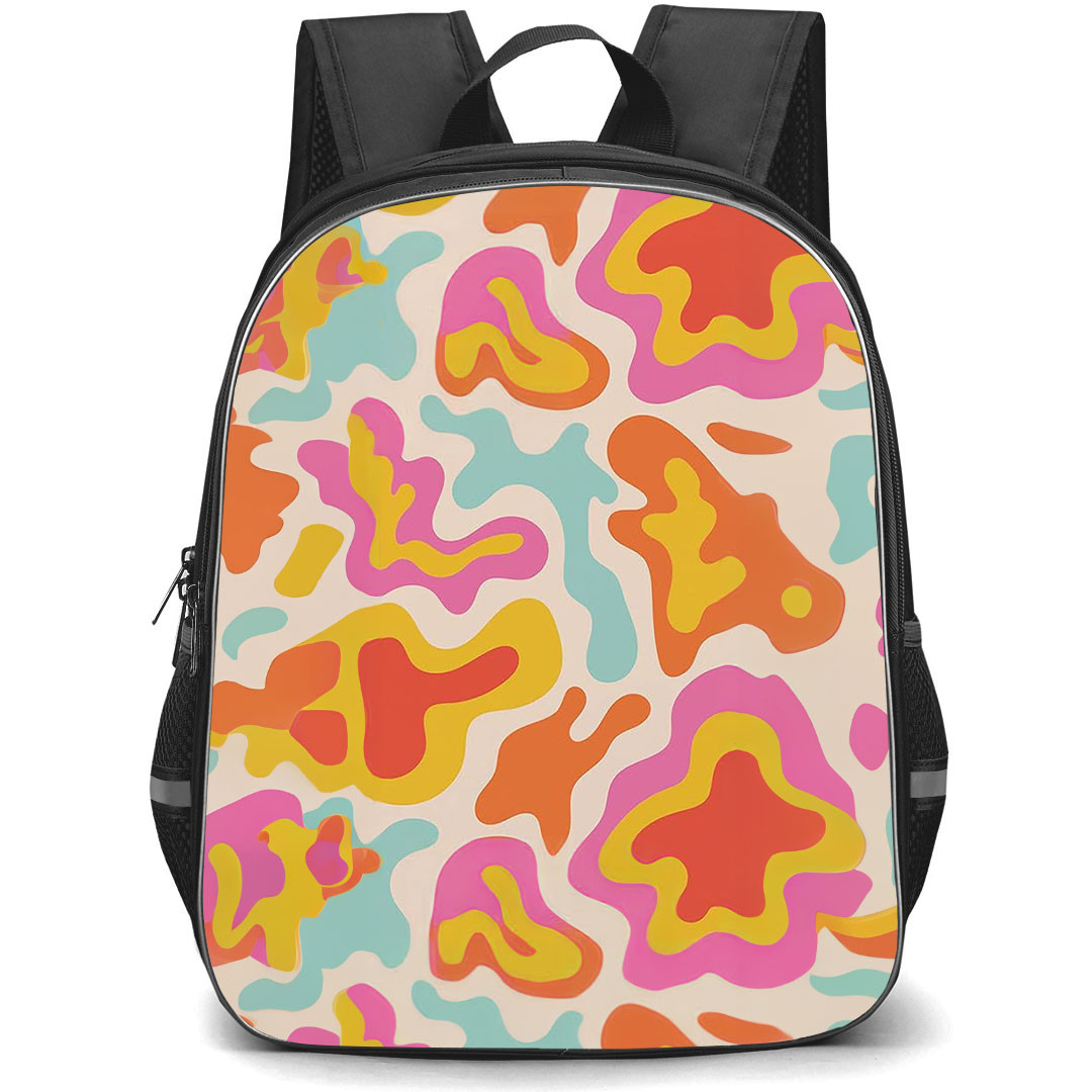 Casely Art Pattern School Backpack StudentPack - Casely Tropical Color Splash Art Poster